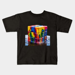 Colorful Crazy Rubik's Cube Kids T-Shirt
